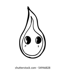 flame cartoon