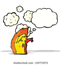 flame cartoon character