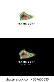 Flame corporation logo template.