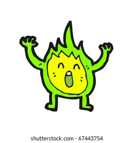 flame creature cartoon