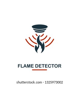 Flame Detector icon from sensors icons collection. Creative two colors design symbol flame detector icon. Web design, apps, software usage. UI and UX