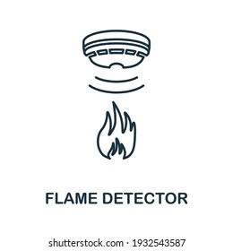 Flame Detector icon. Simple element from sensors icons collection. Creative Flame Detector icon ui, ux, apps, software and infographics