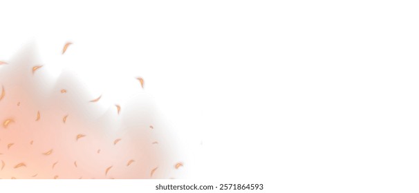 Flame effect Vector and PNG. Fire sparks on transparent background. Burning red hot sparks realistic fire flames. Flying up sparks, burning fire particles with smoke texture. Realistic flame effect. 