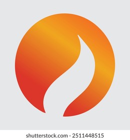Flame elegant icon illustration eps