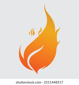 Flame elegant icon illustration eps