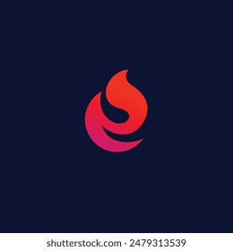 flame, fire, amber logo icon design elegant style logo for your company or business