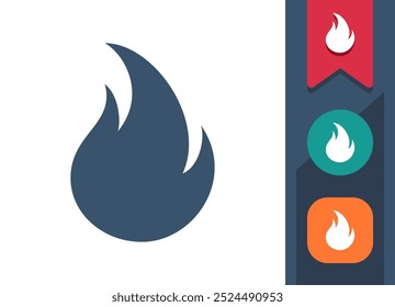 Flame, Fire, Hot Icon. Professional, pixel perfect icon. EPS 10 format.