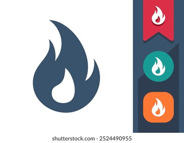 Flame, Fire, Hot Icon. Professional, pixel perfect icon. EPS 10 format.