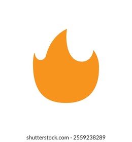 Flame fire icon Outline vector for web ui