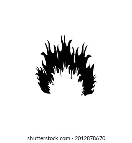 flame fire icon, flame fire icon vector symbol illustration