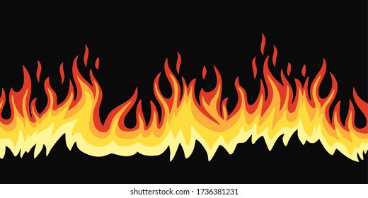 Flame Fire Image Element Concept. Vector Graphic Design Illustration.