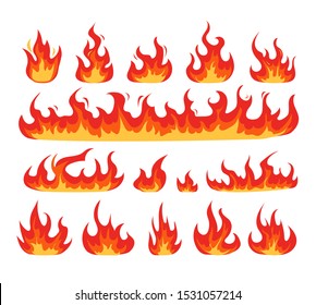 Flame fire image web element icon concept. Vector graphic design isolated illustration