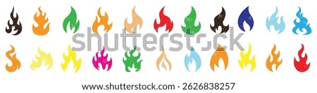 Flame Fire kid crayon pencil vector. Childish flame background. Cheerful kid draw illustration.  simple doodle art