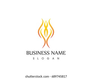 Flame Fire Logo Design