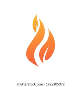 eps de diseño del logotipo de incendio de llama