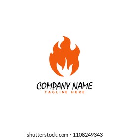 flame, fire logo design template