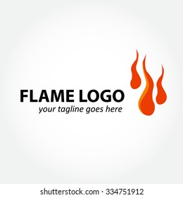 Flame Fire logo element design vector shape icon symbol abstract airline elegant business company identity