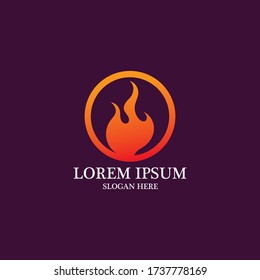 Flammenlogo und Symbol