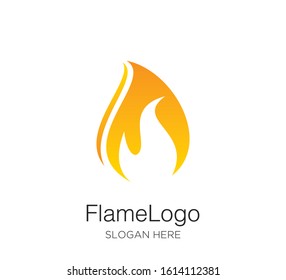 flame fire logo vector design concept