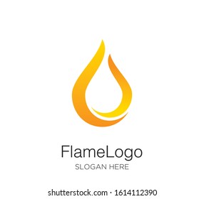 flame fire logo vector design concept
