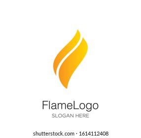 flame fire logo vector design concept