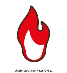 flame fire red symbol icon