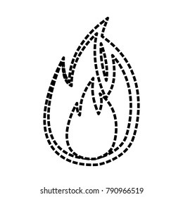flame fire symbol cartoon
