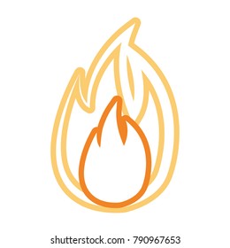 flame fire symbol cartoon