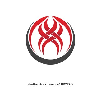 Flame fire tattoo logo design 