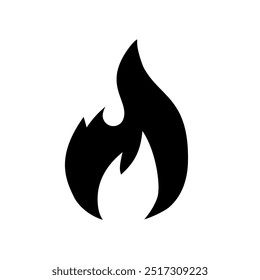  flame, fire - vector icon