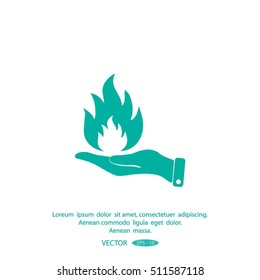 flame fire,icon
