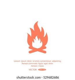 flame fire,icon