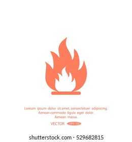 flame fire,icon