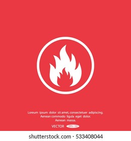 flame fire,icon