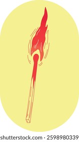 flame flash fire match illustration fire department