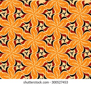 Flame flower pattern