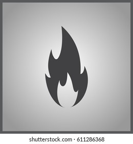 flame gas fire icon