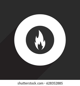 flame gas fire icon