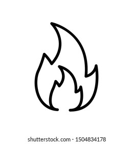 Flame Gas Industry Vector Icon