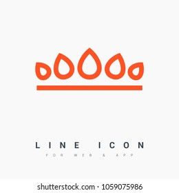flame gas line vector icon