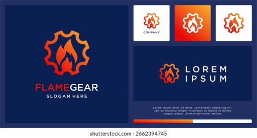 Designvorlage für Flammengeschirr-Logo