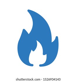 flame glyph colour vector icon