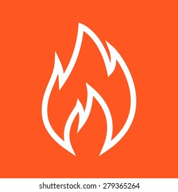 Flame, heat, temperature icon vector image. Can also be used for energy and technology. Suitable for web apps, mobile apps and print media.