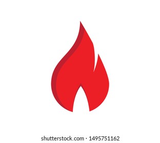 flame heat vector icon web symbol 