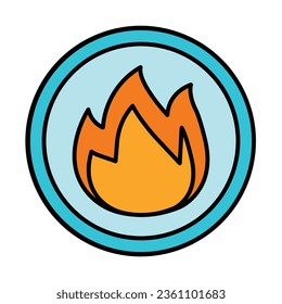 Flame Icon Design For Personal And Commercial Use.