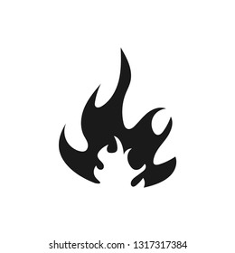 Flame icon design template vector isolated illustration