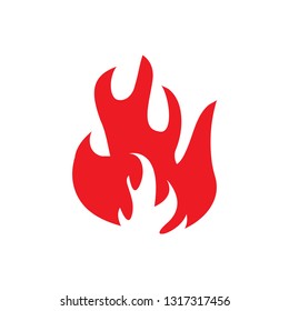 Flame icon design template vector isolated illustration