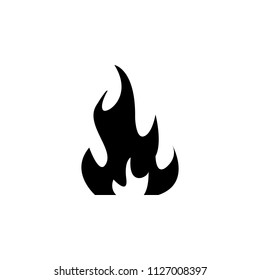 flame icon. Element of tattoo icon for mobile concept and web apps. Glyph style flame icon can be used for web and mobile on gray background