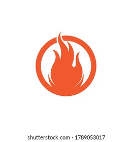 flame icon fire vector design template