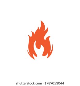 flame icon fire vector design template